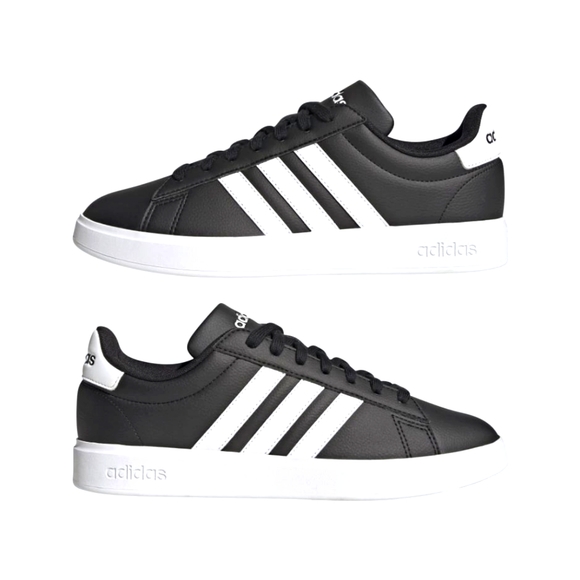 adidas Other - Adidas Grand Court Base Black White|Kids size 2 in wide